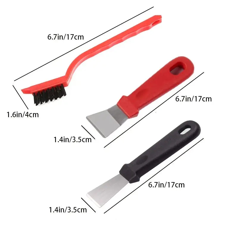Kitchen Stove Cleaning Kit, Long Handle Kitchen Dirt Removing Tools, Oil Stain Removal, Multifunctional Dead End Cleaning Brush, Kitchen Copper Wire Brush Spatula for Kitchen, Bathroom Kitchen Stove Cleaning Kit, Long Handle Kitchen Dirt Removing Tools, Oil Stain Removal, Multifunctional Dead End Cleaning Brush, Kitchen Copper Wire Brush Spatula for Kitchen, Bathroom